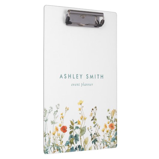 Elegantes Feld für Wildblumen Klemmbrett (Rechts)