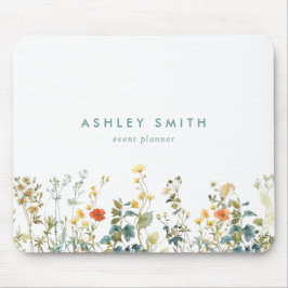 Elegantes Feld für Wildblumen Mousepad