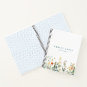 Elegantes Feld für Wildblumen Notizblock (Innenseite)