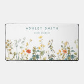 Elegantes Feld für Wildblumen Schreibtischunterlage (Vorderseite)