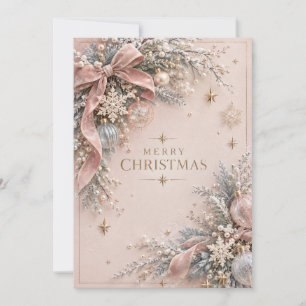 Elegantes, feminin-christliches Weihnachten im Dus Karte