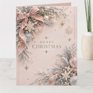Elegantes, feminin-christliches Weihnachten im Dus Karte