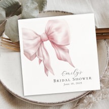 Elegantes Feminine Pink Bow Brautparty