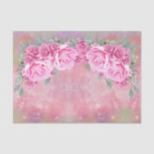 Elegantes Feminine Romantisches Rosenangebot Seidenpapier (Vorderseite)