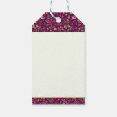 Elegantes festes Burgund Blumenfestival Geschenkanhänger (Rückseite)