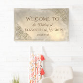 Elegantes festes Gold Wedding Banner (Insitu)