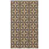 Elegantes festes Goldenes Dekorationsmuster Tischdecke (Vorderseite)