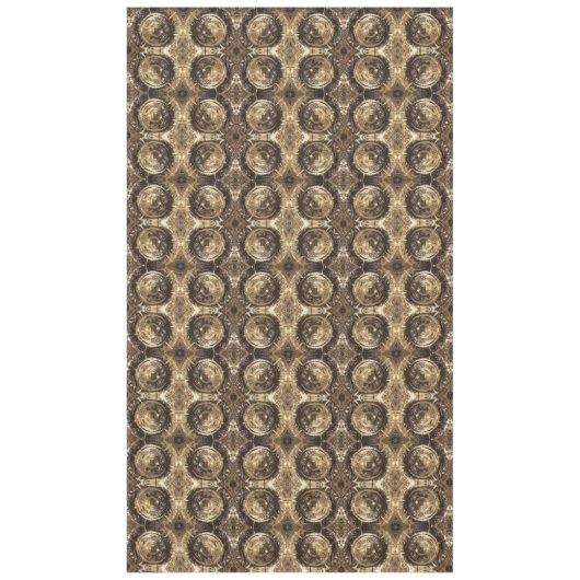 Elegantes festes Goldenes Dekorationsmuster Tischdecke (Vorderseite)