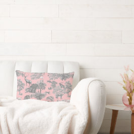 Elegantes festes Vintages Toile Lendenkissen