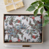 Elegantes festes Wasserfarben Rotes Blau Berries W Seidenpapier (Geschenk)