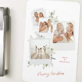 Elegantes festliches Botanisches Foto Album Magnet