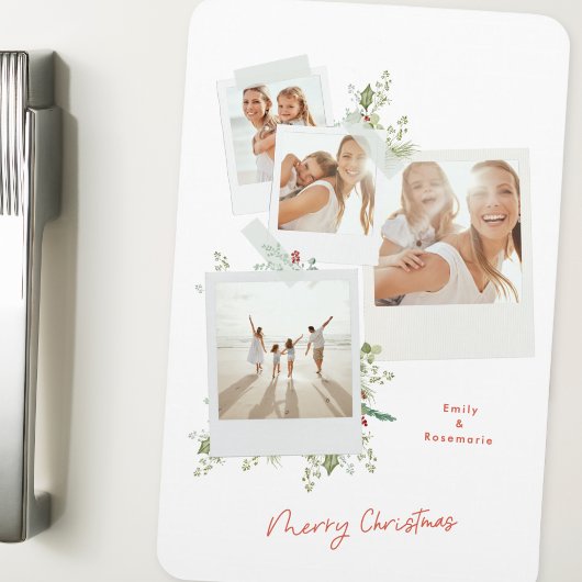 Elegantes festliches Botanisches Foto Album Magnet