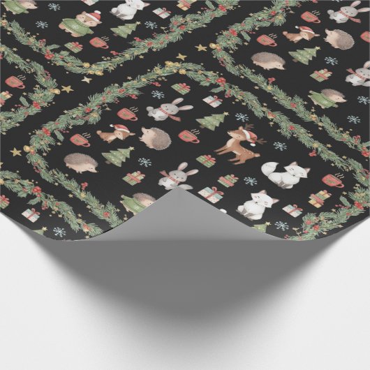 Elegantes festliches Geschenkverpackungspapier Geschenkpapier (Ecke)