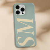 Elegantes fettes Anfangsmonogramm iPhone Hülle