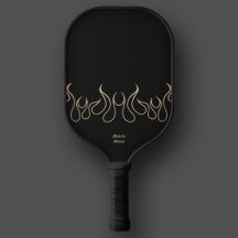 Elegantes Feuerschwarz-Gold-Flammenspiel