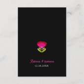 Elegantes Fiesta Begleitkarte (Rückseite)