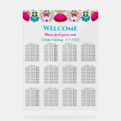 Elegantes Fiesta Hochzeitssaal Acrylschild (Vorderseite)