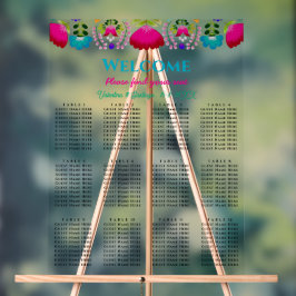 Elegantes Fiesta Hochzeitssaal Acrylschild