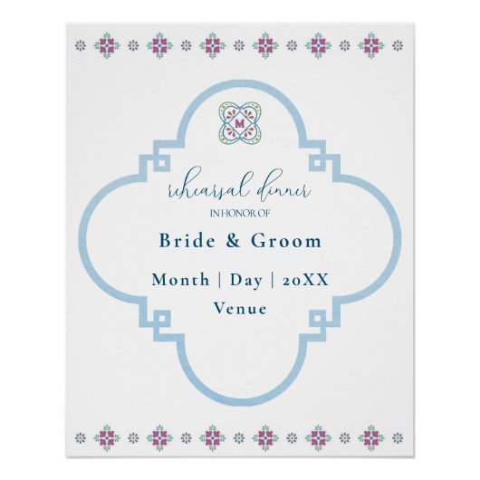 Elegantes Fiesta Probe Dinner Poster (Vorderseite)