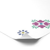 Elegantes Fiesta Probe Dinner Poster (Ecke)