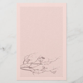 Elegantes Filz-Kirschblüten-Schreibwarenset Briefpapier