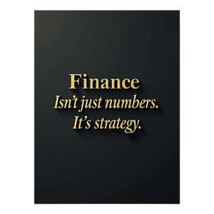 Elegantes Finanzangebot   Minimalistisch Poster