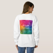 Elegantes Firmenlogo - Frauengrundlagen Sweatshirt (Schwarz voll)