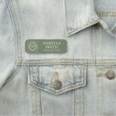 Elegantes Firmenlogo Mitarbeiter Namensschild Abze (Beispiel)