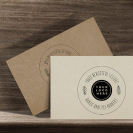 Elegantes Firmenlogo und Firmenlogo Permastempel