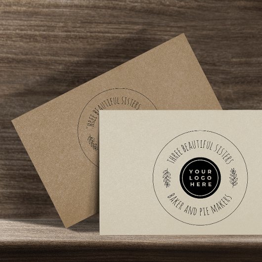 Elegantes Firmenlogo und Firmenlogo Permastempel