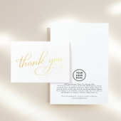 Elegantes Firmenlogo Vielen Dank Folienkarte