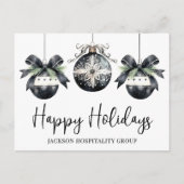 Elegantes Firmenlogo Weihnachten (Vorderseite)