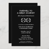 Elegantes Firmenruhestand Einladung (Vorne/Hinten)