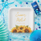 Elegantes Firmensommerfest Pappteller (Party)