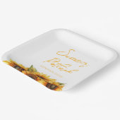 Elegantes Firmensommerfest Pappteller (Gewinkelt)