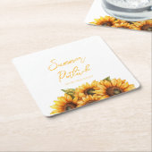 Elegantes Firmensommerfest Rechteckiger Pappuntersetzer (angewinkelt)