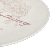 Elegantes First Christmas New New Monogram Cutting Schneidebrett (Ecke)