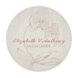 Elegantes First Christmas New New Monogram Cutting Schneidebrett