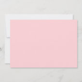 Elegantes First Holy Communion Foto Pink Gold Einladung (Rückseite)