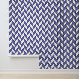 Elegantes Fischgrätmuster in Chevron-Optik Tapete