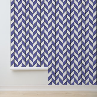 Elegantes Fischgrätmuster in Chevron-Optik Tapete