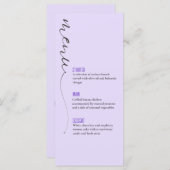 ELEGANTES FLÄCHENmenü Menükarte (Vorne/Hinten)