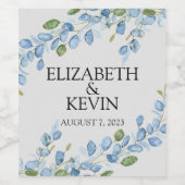 Elegantes Flaschenweinetikett Weinetikett (Einzelnes Label)