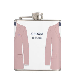 Elegantes Flask Gay Wedding Gift für Groom Pink Flachmann