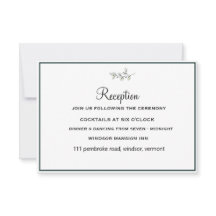 Elegantes Flat Moderne botanische Grüne Hochzeit