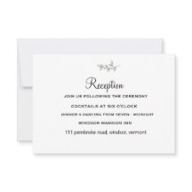 Elegantes Flat Moderne botanische Grüne Hochzeit