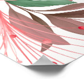 Elegantes, flawless Sakura Pink Brautparty Willkom Poster (Ecke)