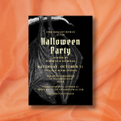 Elegantes Flecht Gold Halloween Foil Party Folieneinladung