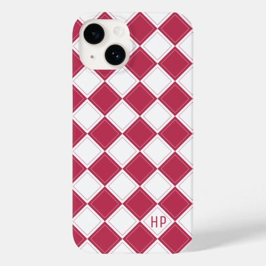 Elegantes Fliesenmuster [benutzerdefinierte Farbe] Case-Mate iPhone Hülle (Rückseite)
