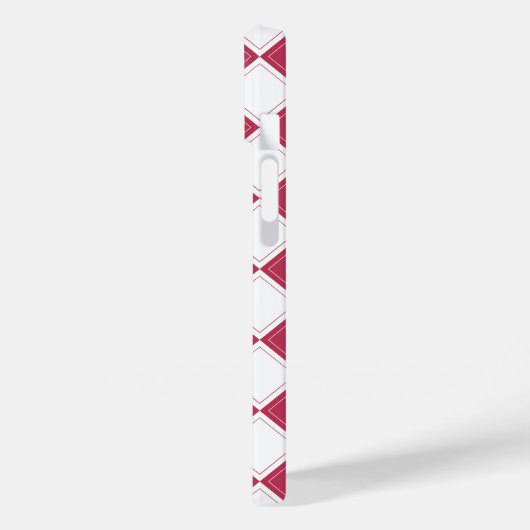 Elegantes Fliesenmuster [benutzerdefinierte Farbe] Case-Mate iPhone Hülle (Rückseite / Links)